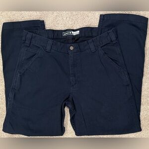 Carhartt Rugged Flex Relaxed Fit Work Pants Navy 34x30 Canvas